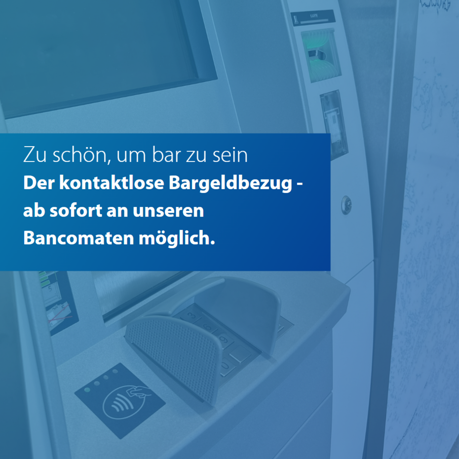 Bancomat mit NFC Reader Standort Niederurnen