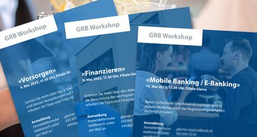 Mehrere Flyer der GRB Workshops
