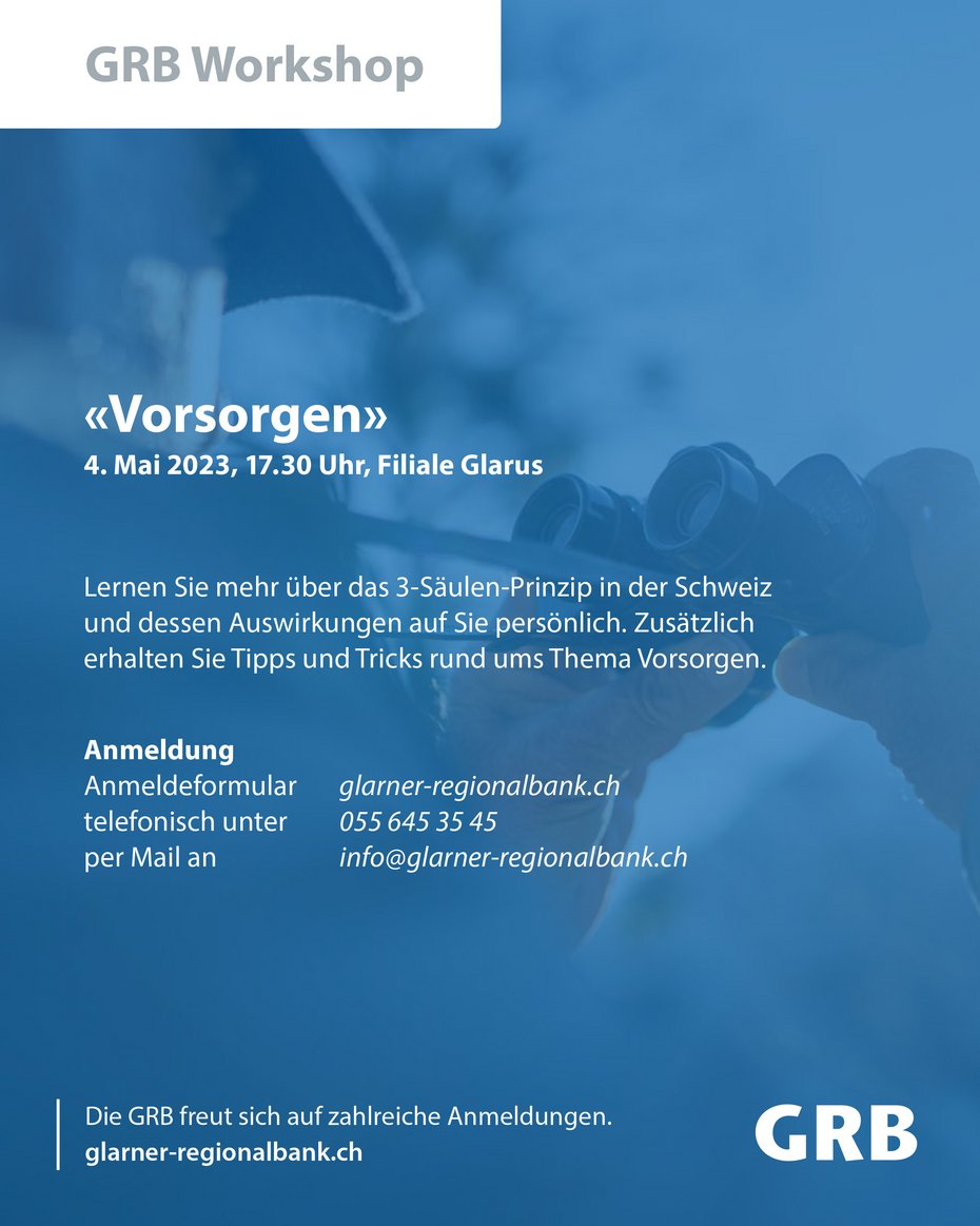 Flyer Workshop "Vorsorge"